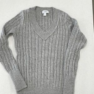 Women’s Ann Taylor LOFT silver sweater